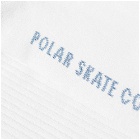 Polar Skate Co. Men's Basic Sock in White