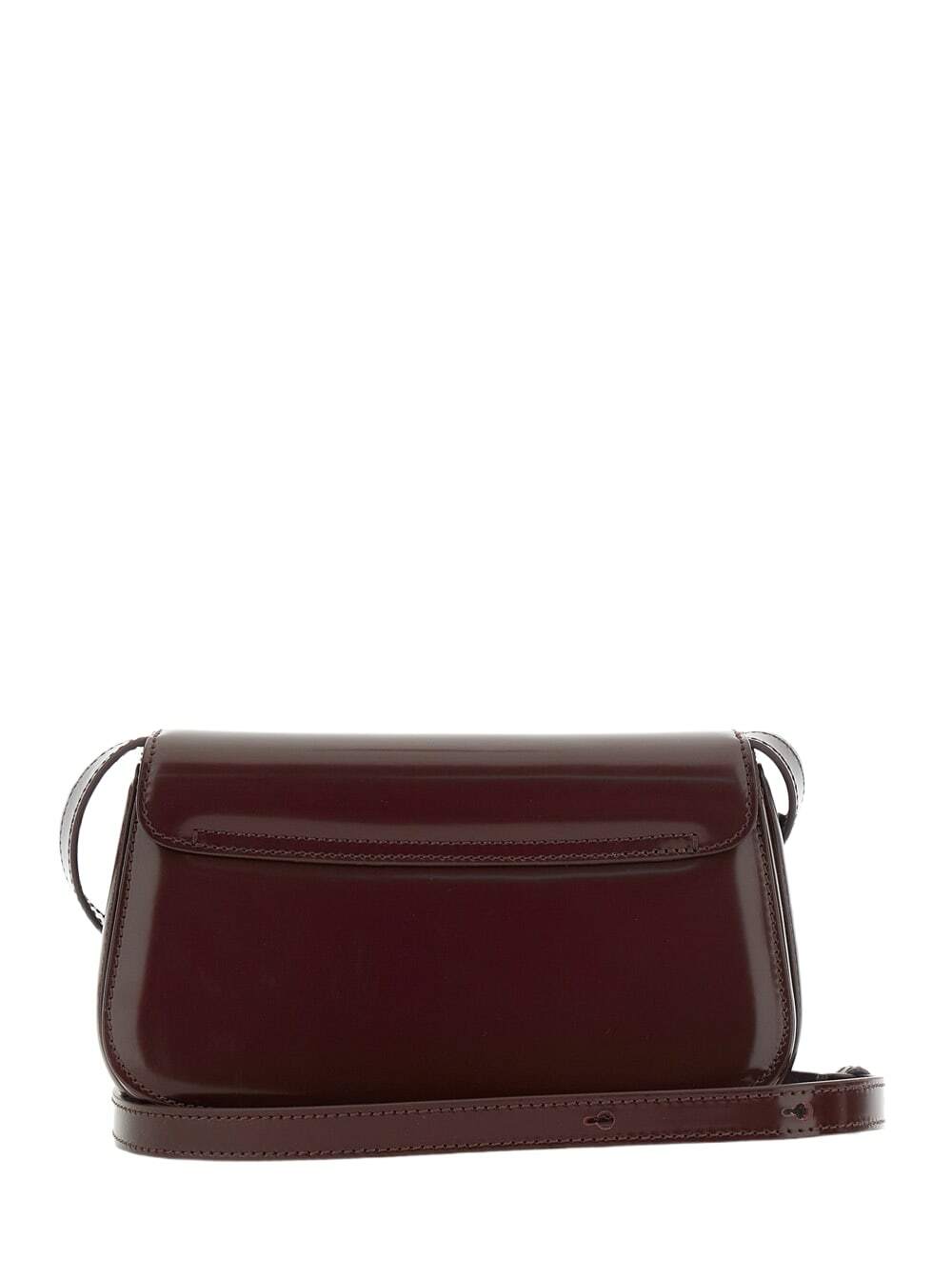 Ami Alexandre Mattiussi paris Paris Bordeaux Crossbody Bag With Adc Patch On The Front In Leather Woman