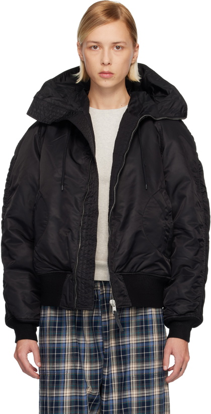 Photo: ERL Black Flight Bomber Jacket