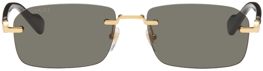 Gucci GG1278S Rimless Sunglasses in Pink Monogram – Designer Daydream