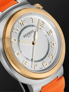 Hermès Timepieces - Cut Automatic 36mm Stainless Steel and Rubber Watch, Ref. No. 403234WW00