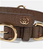 Gucci - Interlocking G S/M faux leather dog collar