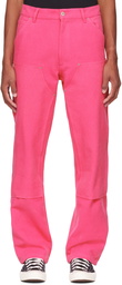 Sky High Farm Workwear Pink Workwear Trousers