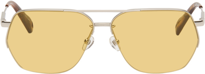 Photo: JACQUEMUS Silver La Croisière 'The Aviador' Sunglasses