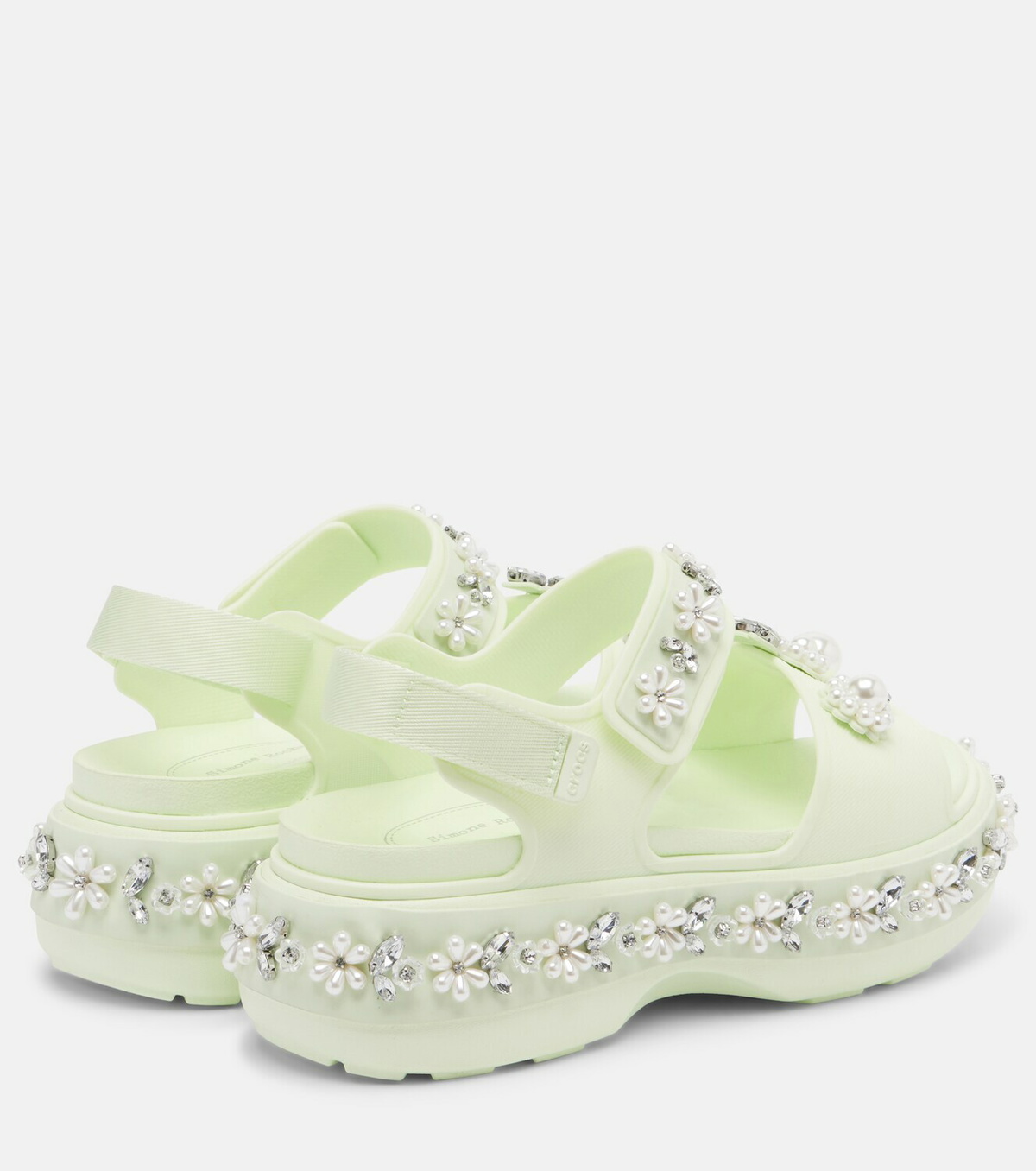 Simone Rocha x Crocs embellished platform sandals