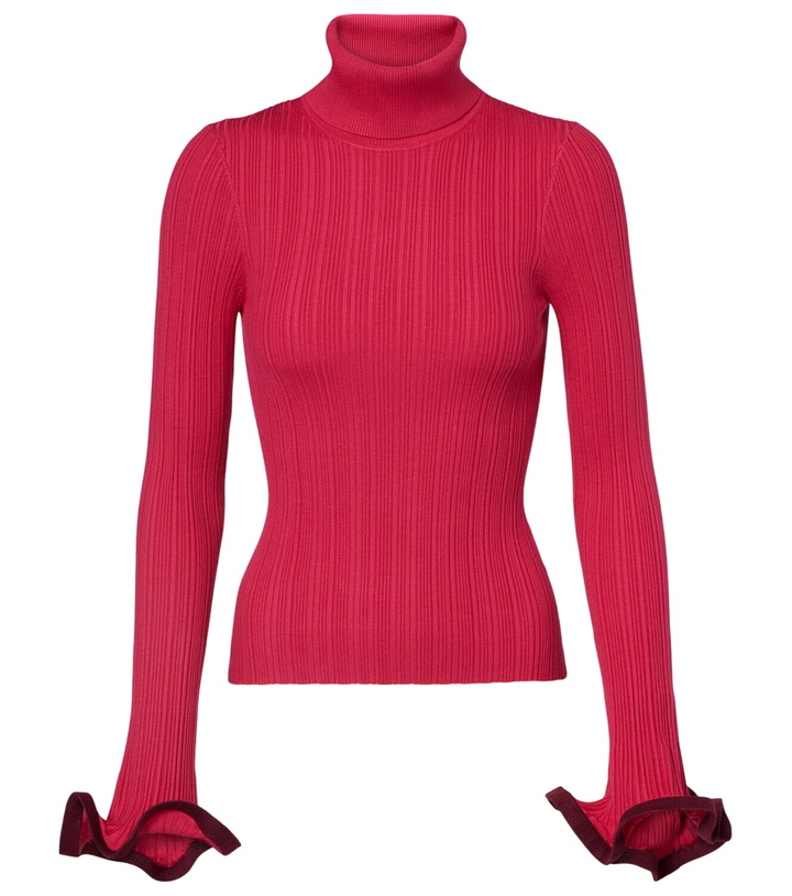 Photo: Simkhai Lola ruffled turtleneck sweater