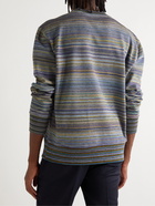 Missoni - Striped Cotton Sweatshirt - Blue