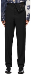 Y/Project Black Classic Asymmetric Waist Trousers