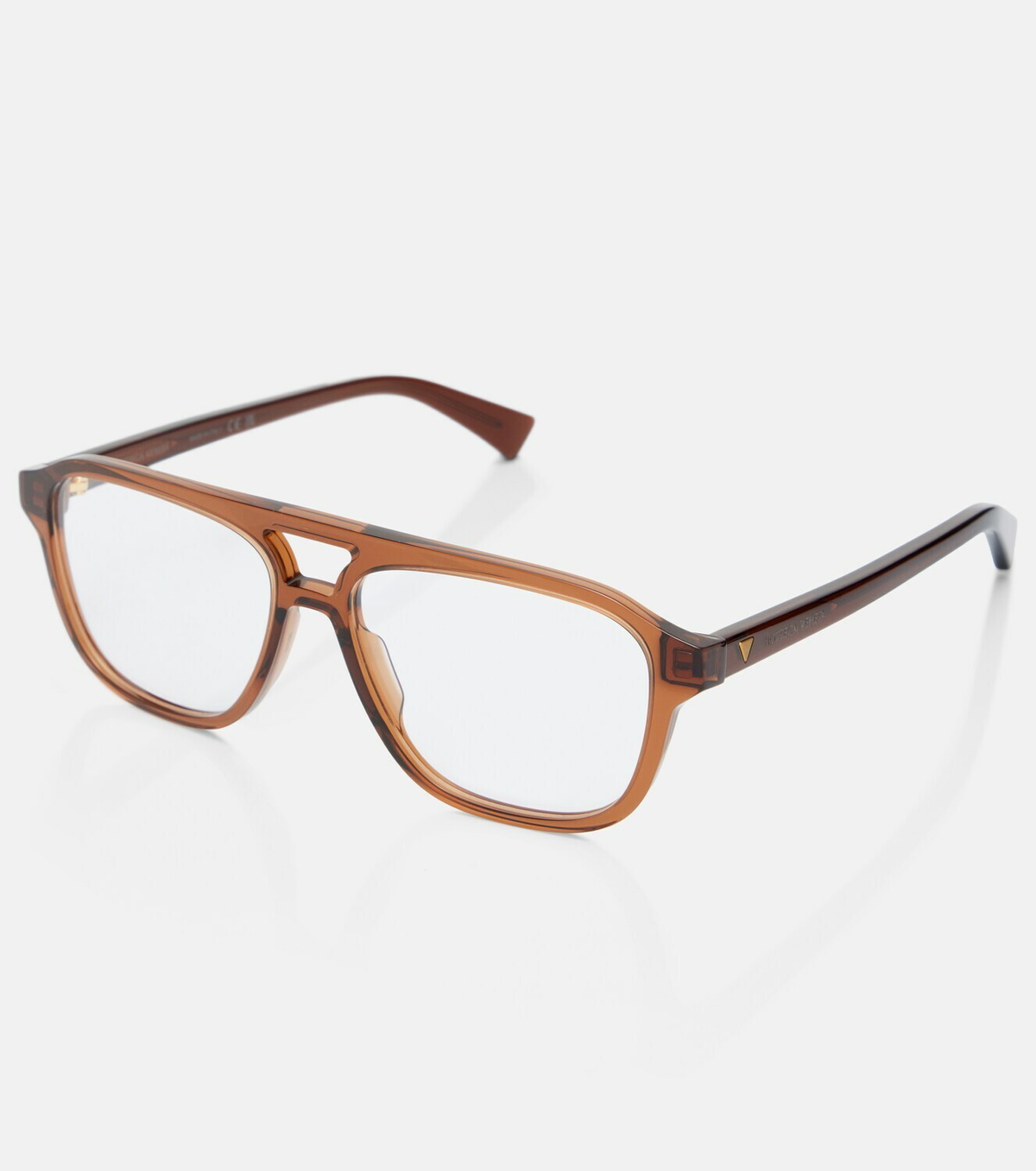 Bottega Veneta Triangle Stud aviator glasses