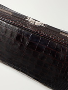 TOM FORD - Croc-Effect Leather Pouch