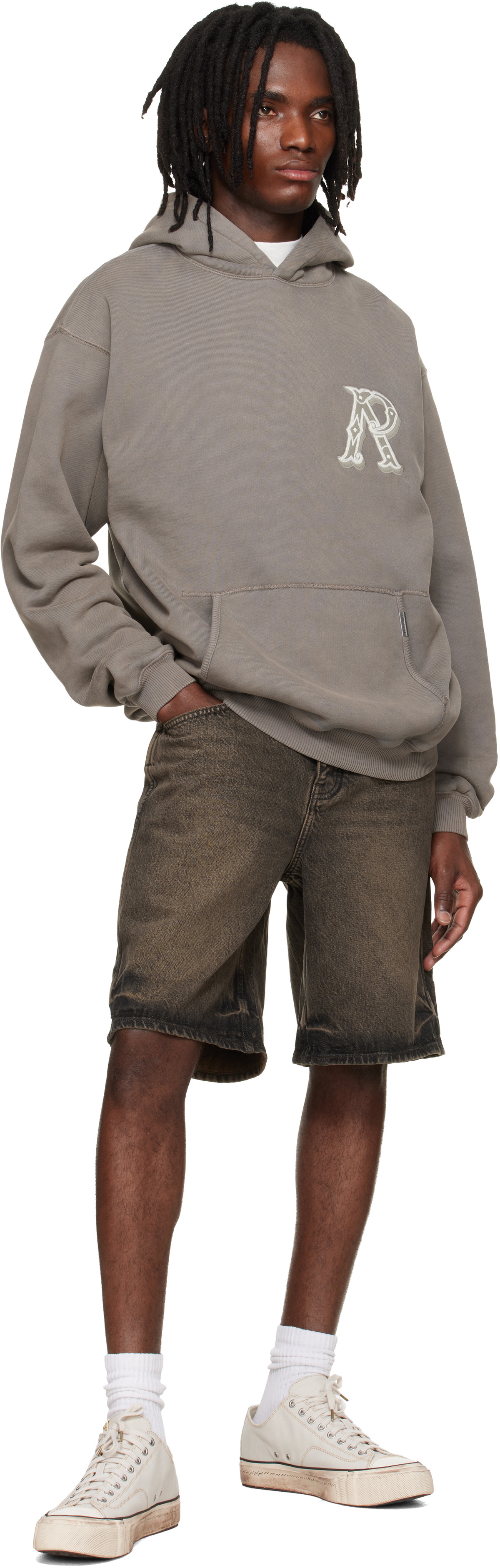 Represent Brown Western Initial Hoodie