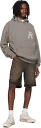 Represent Brown Western Initial Hoodie