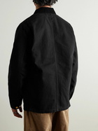 Carhartt WIP - OG Corduroy-Trimmed Cotton-Canvas Chore Jacket - Black