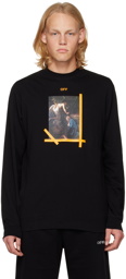 Off-White Black Printed Long Sleeve T-Shirt