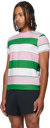 ABRA SSENSE Exclusive Green & Pink Striped T-Shirt