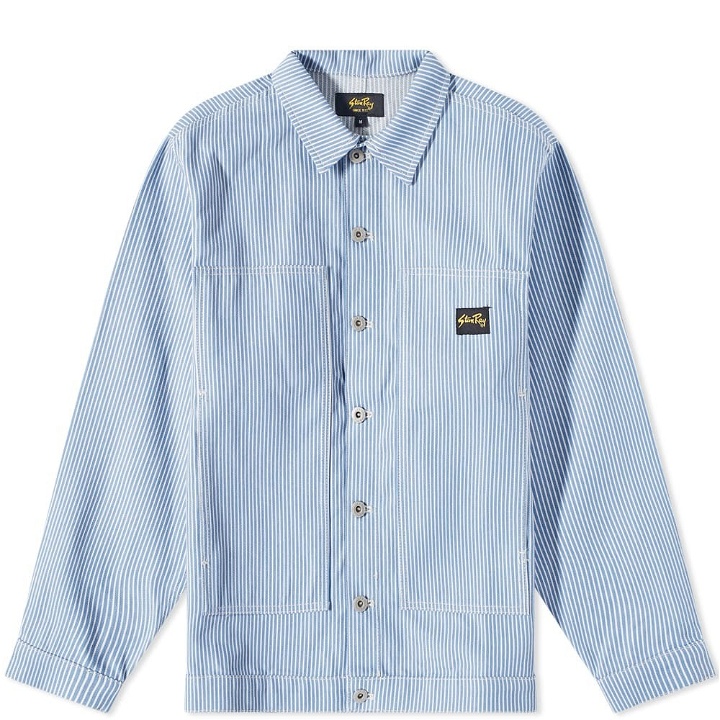 Photo: Stan Ray Men's Box Jacket in Blue Hickory