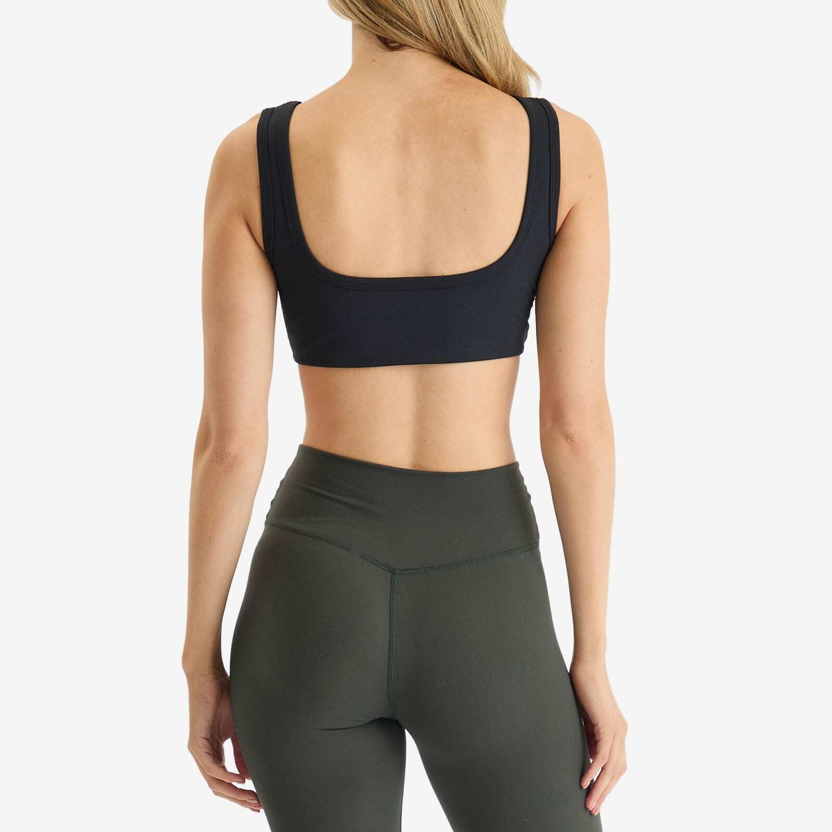 Joah Brown Women's Scoop Neck Smoothing Bra Top in Onyx
