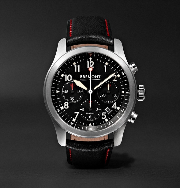 Photo: Bremont - ALT1-P/BK Automatic Chronograph 43mm Stainless Steel and Leather Watch - Black