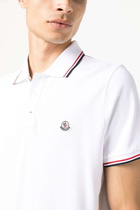 MONCLER - Logo Cotton Polo Shirt