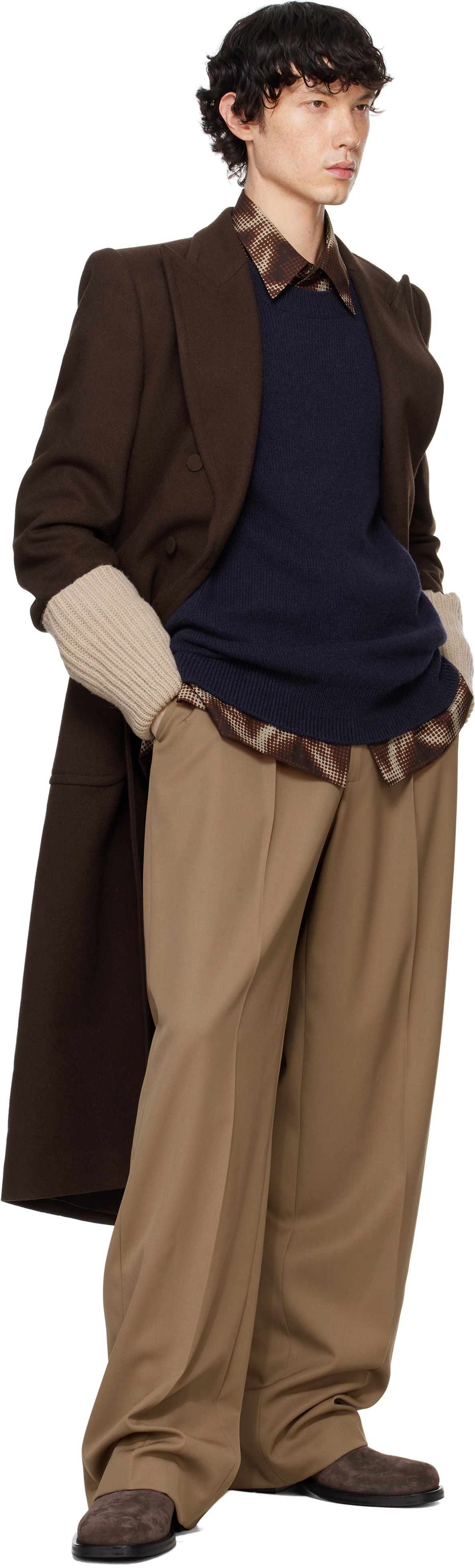 DRIES VAN NOTEN wool coat