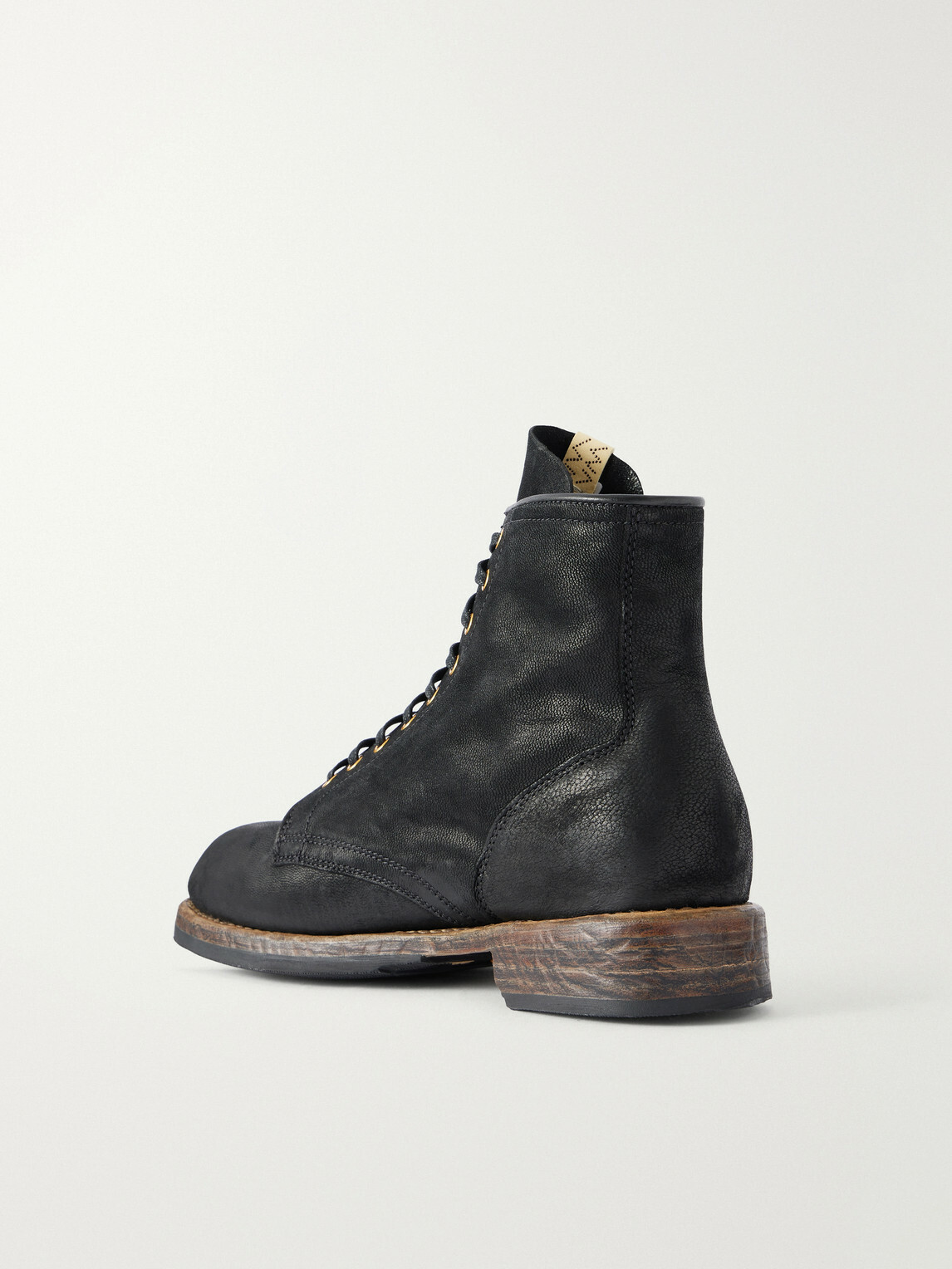Visvim - Brigadier Hi-Folk Leather Lace-Up Boots - Black