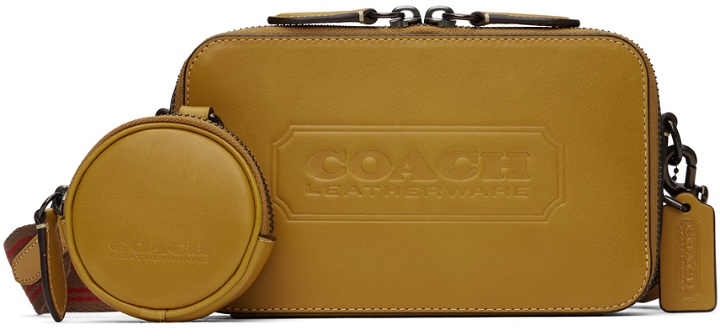 Photo: Coach 1941 Yellow Charter Slim Crossbody Bag