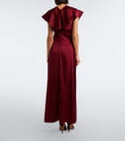 Altuzarra Alix gathered satin maxi dress