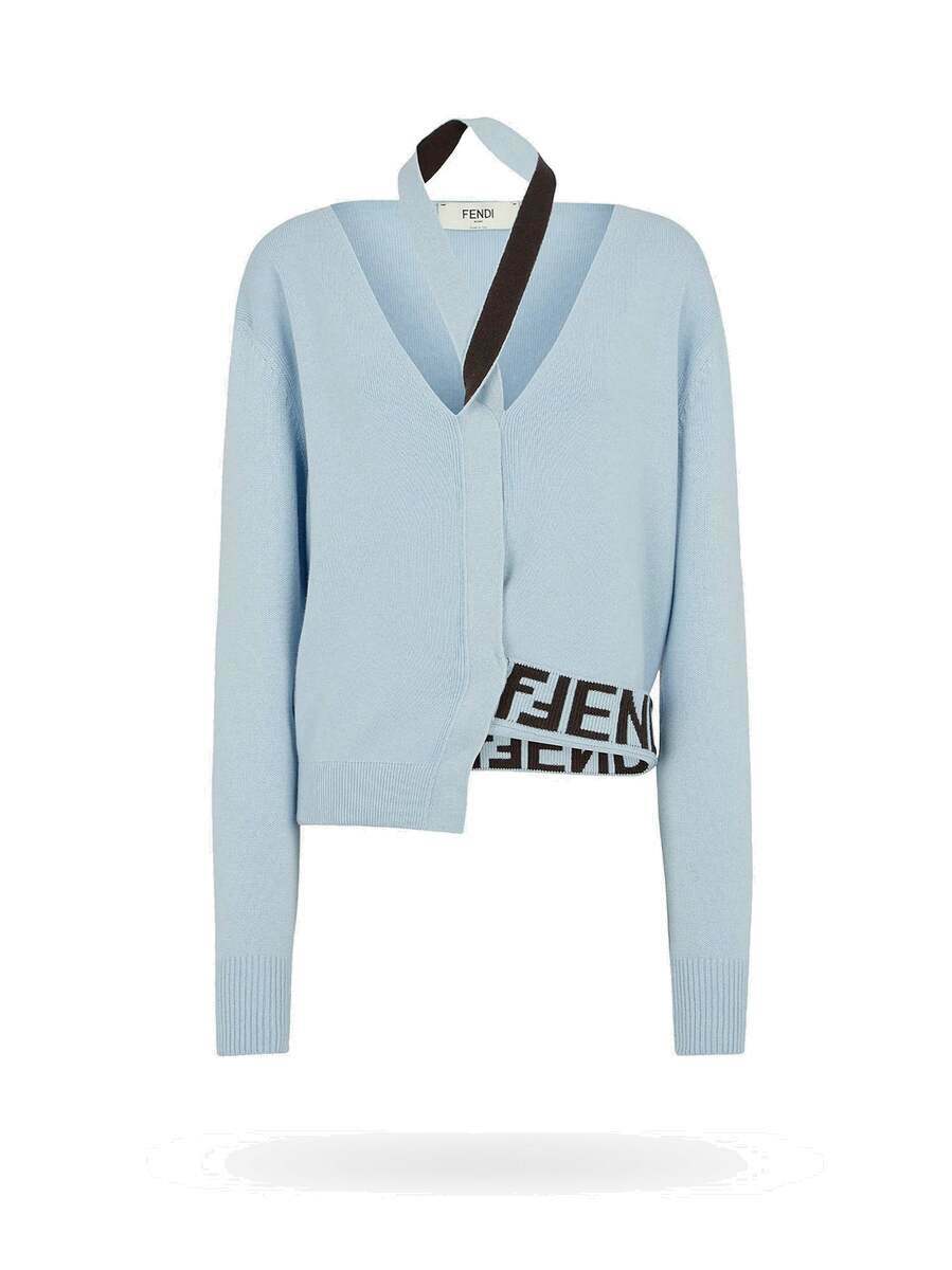 Fendi Cardigan Blue Womens Fendi