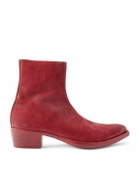 424 - Nubuck Chelsea Boots - Red
