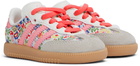 adidas Kids Baby Multicolor Liberty London Edition Samba OG Elastic Lace Sneakers