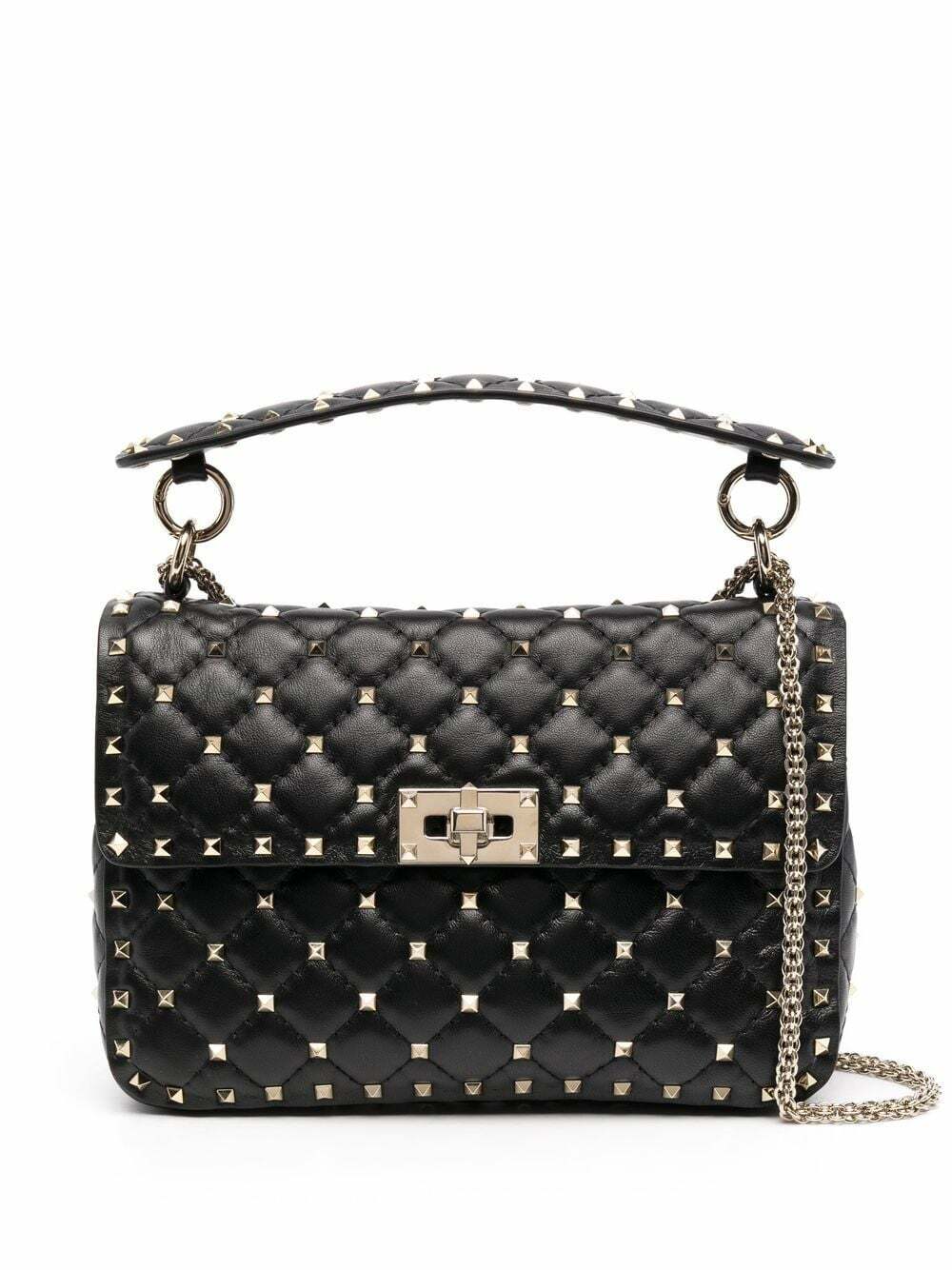 VALENTINO GARAVANI Rockstud Spike Leather Shoulder Bag Valentino Garavani