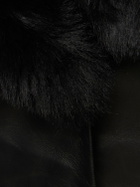 MAGDA BUTRYM - Leather Detachable Fur Collar Jacket