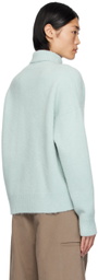AMI Paris Blue Ami de Cœur Turtleneck