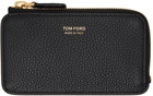 TOM FORD Black Zip Card Holder