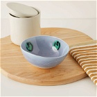 Frizbee Ceramics Small Bowl in Blue Alien