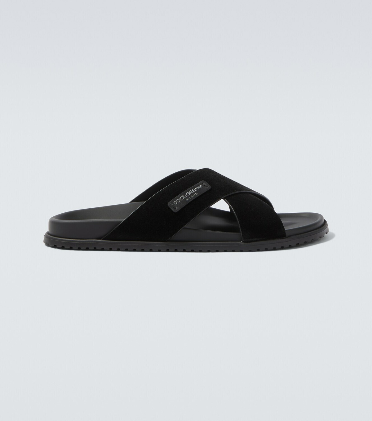 Dolce&Gabbana Logo suede sandals