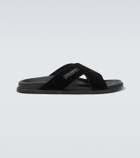 Dolce&Gabbana Logo suede sandals