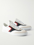 Paul Smith - Suede-Trimmed Leather Sneakers - White