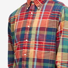 Gitman Vintage Men's Button Down Archive Madras Shirt in Red