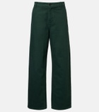 Miu Miu Cotton gabardine straight pants
