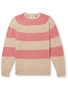 YMC - Suedehead Striped Wool Sweater - Pink