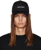 Palm Angels Black Embroidered Cap