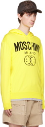 Moschino Yellow Double Smiley Hoodie