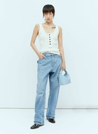 Bottega Veneta Raised Placket Tank Top
