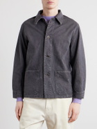 FULLCOUNT - Tent Cloth Distressed Denim Chore Jacket - Gray