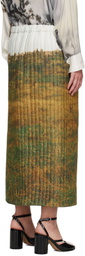 Bless Khaki & Off-White 2027 Padded Midi Skirt