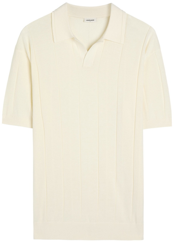 Photo: Lestrange Signature Cotton Polo Shirt Ecru