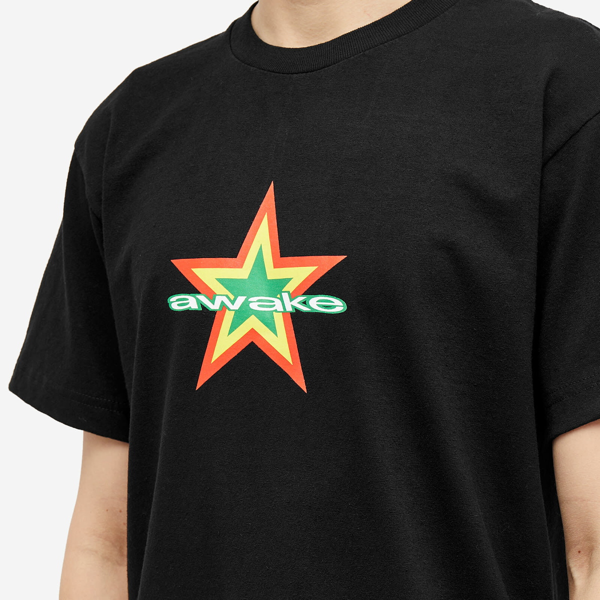 Awake NY Men's Star Logo T-Shirt in Black Awake NY