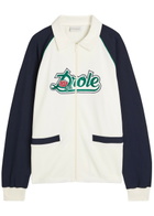 DRÔLE DE Monsieur La Veste Piqué Drôle Logo Cotton Jacket Off White