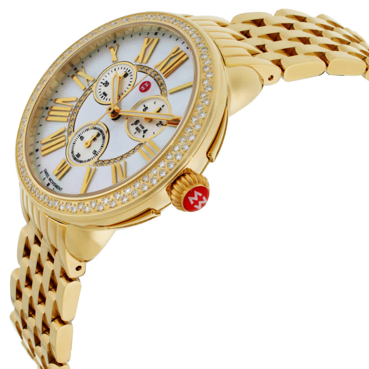 Michele Serein Chronograph Quartz Silver Dial Ladies Watch MWW21A000070